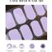 Ebanku 20pcs Pastel Violet UV Gel Nail Film - Self-Adhesive Nail Stickers & Foil Wraps with Nail File for Women & Girls - Perfect for Nail Art Decoration - Buy Online on GoSupps.com