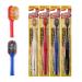 Ebisu Premium Care Extra Soft Toothbrushes for Adults - Double Layered Bristle, BPA Free, 4 Colors - Pack of 6 - Buy Online on GoSupps.com