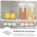 Mikinona Egg Storage Box Storage Drawers Fridge Crisper Fridge Egg Holder Bin Multifunction re-usable - Buy Online on GoSupps.com
