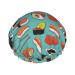 Sushi Pattern Kawaii Japanese-Style Shower Cap Women Reusable Long Hair Caps With Elastic Band Double Layer Bathing Shower Hat For Adults Kids