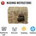 MODEHUAYING Natural Seagrass Mat Bed Hideaway Toy Hand Woven for Rabbit Guinea Pig Chinchilla Ferret 30 x 20 x 20 cm (L x W x H) - Buy Online on GoSupps.com