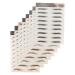 DRESSOOS 8pcs Imitation Eco Eyebrow Sticker Stickers Eye Brow Shaping Kit False Eyebrows Cosmetics 3d Make up