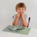 ezpz Happy Mat (Sage) - Silicone Suction Plate for Toddlers - Divided & Dishwasher Safe - Buy Online on GoSupps.com
