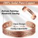 Vicmag 2PCS Copper Magnetic Bracelet for Men | Ultra Strength Magnets | 99.99% Solid Pure Copper | Adjustable Cuff Bangles | Tree of Life & Ax Viking | Gift Box - Buy Online on GoSupps.com