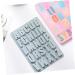 PRETYZOOM 1pc 26 Alphabet Silicone Mold Silicone Molds Letter Baking Mold Silicone Ice Mold Dessert Ice Tray Blue 27.2X18.2X1.3CM - Buy Online on GoSupps.com