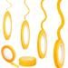 Epakh 4 Rolls Pinstripe Tape  Masking Tape in 1/16  1/8  1/4 and 1/2 Inch Wide x 52 Yard Long  Painters Automotive Masking Tape for DIY Car Auto Paint Art (Yellow)