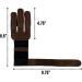 Valhalla Gear Full Grain Leather Three-Finger Archery Glove - Bourbon Brown - Bow and Arrow Shooting, Target Practice, Hunting Accessory - Buy Online on GoSupps.com