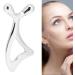 Portable Silver Face Massage Device - Gua Sha Spoon Tail Comfortable Manual Metal Massager for Relaxation & Skincare - Buy Online on GoSupps.com