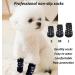 Kingrun Non-Slip Dog Socks 3 Pairs of Soft Adjustable Indoor Paw Protection for Large Dogs | Traction Control for Hardwood Floors - Buy Online on GoSupps.com