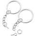 100Pcs Keychain Rings with Chain & Jump Rings for Jewelry Making - 1 Inch/25mm - Buy Online on GoSupps.com