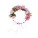 MAGICLULU Bridal Flower Headband Wedding Headband Headband Flower Headband Hair Scrunchies for Hair Ties for Girls Elastic Hair Bridesmaid Pp Accessories Purple Flowers