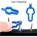 4-in-1 Bike Valve Key Set - Tone Valve Key for Presta & Valve Extensions - Valve Outlet & Nut Set - Blue | International Shipping - Buy Online on GoSupps.com