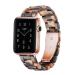 Light Apple Watch Band - Fashion Resin iWatch Band Compatible with Copper Stainless Steel Buckle for Apple Watch Series 8 Series 7 Series SE Series 6 Series 5 4 3 2 1(Tortoise Stone, 38mm/40mm/41mm) Art Tortoise Shell 38mm/40mm/41mm
