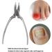 Nail Tool Cuticle Nipper Stainless Steel Professional Effortless Toenails Clipper with Storage Bag for Ingrown Nail - Buy Online on GoSupps.com