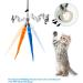Vovamo Retractable Cat Wand Toy with 3 Interactive Feather Teaser Refills - Perfect Cat Exercise and Play Gift Set - Buy Online on GoSupps.com