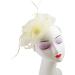 Finecy In New Women Feather Flower Headband Fascinator Clip Races Wedding Party Royal Ascot (Beige) M Beige - Buy Online on GoSupps.com