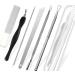 7PCS Cuticle Pusher Set  Stainless Steel Cuticle Remover Kit  Manicure Tools Set for Fingernail and Toenail