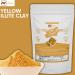 100% Yellow Illite Clay Powder - Premium Body Scrubs Face Creams & Lotion Making | 1 LBS / 454 GMS - International Shipping Available - Buy Online on GoSupps.com