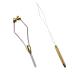 JSHANMEI Fly Tying Tools Stainless Steel Fly Tying Kit Bobbin Thread Holder, Wire Threader, Knot Whip Finisher, Fly Tying Bodkin, Hackle Plier Fly Tying Fishing Lures Making Accessories 2PCS Tool Kit