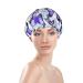 Double Waterproof Purple Butterfly Shower Cap for Women - One Size Large Bathing Hat for All Hair Types - Buy Online on GoSupps.com