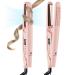 MiroPure 360 Airflow Styler Curling Iron Titanium Flat Iron Hair Straightener and Curler 2 in 1 Professional Curing Wand with Ionic Aroma Cool Air 13 Adjustable Temps Dual Voltage for Long Hair