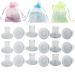CBTONE 15 Pairs High Heel Protectors for Women's Shoes, Clear Heel Stoppers for Grass, Heel Repair Caps Covers - Perfect for Outdoor Weddings Events (Small/Middle/Large)