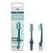 TIOBRUSH interchangeable head soft - sorted pink|dark green color selection is random (2)