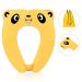 Travel Potties,Toddler Potty Seat Cover Travel Portable Potty Seat for Kids Non-Slip Foldable Toilet Seat Pad with Carry Bag & Splash Guard Yellow
