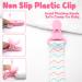 Pink Dummy Clips Set with Silicone Ring Adapter | Baby Pacifier Holder with Plastic Clasp | Soother Clip Straps for Dummies, Soothers, Teething Toys - Buy Online on GoSupps.com