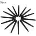 Heyous 2BA Nylon Shaft Dart Accessories - 50 Short Size 48mm Black Pieces - Buy Online on GoSupps.com