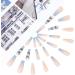 Brishow Butterfly Coffin False Nails - 24pcs French Long Acrylic Stick on Nails, Blue Assortment for Women and Girls - Buy Online on GoSupps.com