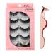 Shop 3D Reusable False Eyelashes - Long & Thick Handmade Dramatic Lashes (4 Pairs) - G604 - Buy Online on GoSupps.com