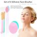 6PCS Silicone Face Mask Brush, Scrubber, and Lip Exfoliating Brush Set - Buy Online on GoSupps.com