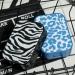 Zebra Pattern Contact Lens Case - Myopia Cosmetic Storage Box for Girls - Compact & Portable (Black) - Buy Online on GoSupps.com