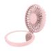 Cellet 3 Speed Portable Mini Fan and Compact Mirror  Folding USB Rechargeable Cosmetic Beauty Air Cooling Fan.