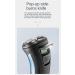 Rechargeable Waterproof IPX7 Electric Shaver | Wet & Dry Rotary Shaving Razor for Men | Blue with Pop-up Trimmer - Buy Online on GoSupps.com