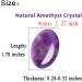 XIANNVXI Amethyst Worry Stone - Healing Gemstone for Anxiety Relief & Meditation - Buy Online on GoSupps.com