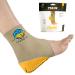 Tulis Cheetah Heel Cup with Compression Sleeve for Severs Disease and Heel Pain for Gymnasts and Dancers, Fitted Youth Small Youth Small (Pack of 1)
