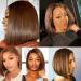 CHEETAHBEAUTY 12 Bob Wig - 4x4 Lace Closure, Human Hair, Medium Brown, Pre-Plucked for Black Women - Buy Online on GoSupps.com