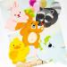 100 Pieces Cartoon Animal Lollipop Paper Cards - Perfect Wedding & Birthday Party Favors | International Shipping Available - Buy Online on GoSupps.com