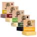 Dr. Squatch All Natural Bar Soap for Men 5 Bar Variety Pack - Summer Citrus Cool Fresh Aloe Gold Moss Bay Rum and Pine Tar Citrus/Cool Aloe Fresh/Gold Mosh/Bay Rum/Pine Tar