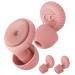 BNU Ear Plugs for Concerts 2 Pairs 25-35dB Noise Cancelling Earplugs for Work Motorcycle Reusable High Fidelity Noise Reduction Ear Plugs with 6 Pair Silicon and Memory Foam Tips in S/M/L Pink