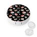 Japanese Sushi Round Case For Contact Lens Kit Storage Box with Mirror Printed