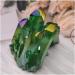 Room Decoration Green Electroplated Natural Crystal Cluster Specimen Raw Rock Quartz Flowers Aura Stones Gift Modern House Decor Great Choice for Home Decoration (Size : 300-400g) - Buy Online on GoSupps.com