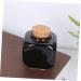Gogogmee Medicine Cup Liquid Powder Container Clear Ceramic Storage Bottle Dappen Empty Mini Jars with Lids Cerace Manicure Bottle Wooden Cap Cork Art Small Bamboo Porcelain Cup Travel Nail 7.50X5.50X5.50CM Black - Buy Online on GoSupps.com