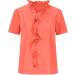 Women's Casual Ruffle Neckline Shirt - Solid/Floral Print V Neck Tunic Top - Buy Online on GoSupps.com
