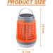 Mosquito Zapper Electric Fly Killer Mosquito Lamp Mosquito Killer Light Camping Portable Rechargeable Indoor Outdoor(Color:Orange) - Buy Online on GoSupps.com