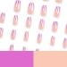 Mouyouglow Press-On Nails - Short Ballerina Nude Gradient Purple Glaze | Artificial Nails with Nail Glue - Natural Ombre Purple Fingernails (W5) - Shop Internationally! - Buy Online on GoSupps.com