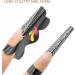 Stiletto Nail Forms for Gel Builder Acrylic Nails 100 Pieces LEA-SHALL Extra Long Guide Stickers Nail Art Extension Tips Self-Adhesive Professional Tools for Women Girls DIY Home Salon 100Pcs Extralong-Blossoms Black - Buy Online on GoSupps.com
