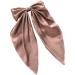 Yuyeran Super Big Bow Hair Clips French Style Soild Color Knotted Bowknot Spring Snap Barrettes Hair Clips with Long Ribbon for Women Girls (Brown) - Buy Online on GoSupps.com